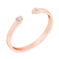 Atypischer Ring aus Gold mit Diamanten Wilbur
