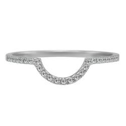 Geformter Trauring voller Diamante Tessie