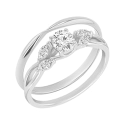 Ringset mit Diamant Ihrer Wahl Halym