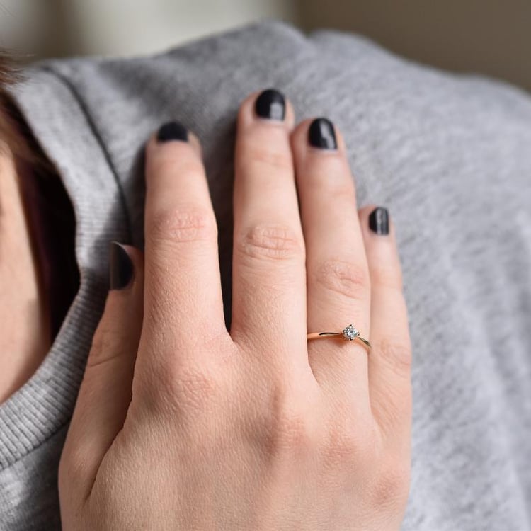 Verlobungsring mit zertifiziertem Diamanten Sevati 149468