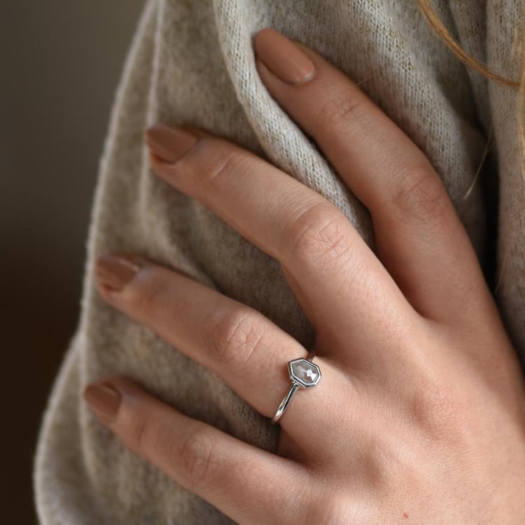 Ring mit Salt and Pepper Diamanten Ansonia 51013