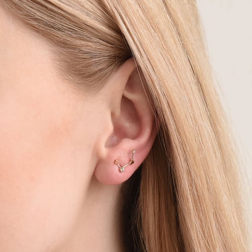 Ohrring mit Sternzeichen Virgo