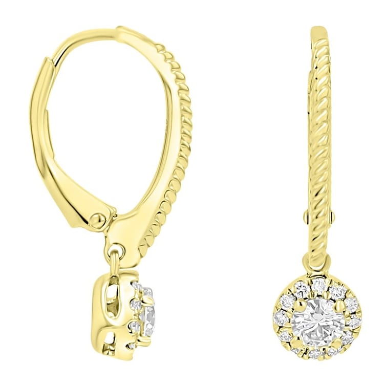 Silberne Ohrringe mit Lab Grown Diamanten Mona 171369