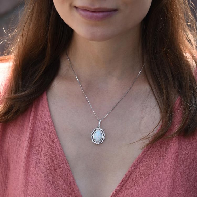 Opal Anhänger Anhänger auf dem Hals 14376