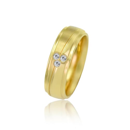 Goldene Trauringe mit Diamanten Eloy