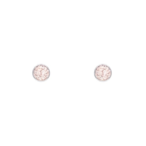 Minimalistische Bezel-Ohrringe mit Morganiten Tofine