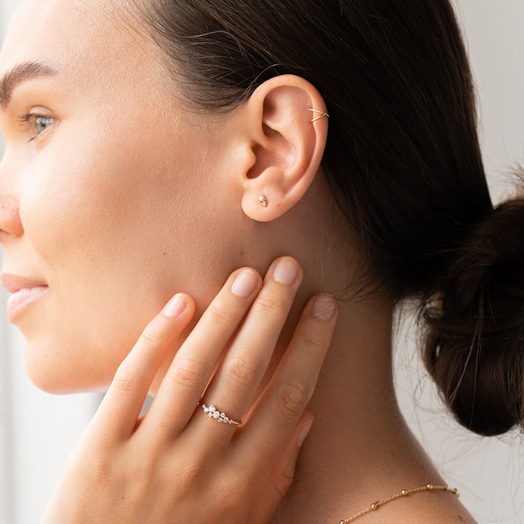 Cluster-Ring mit Lab Grown Diamanten Isolde 127861