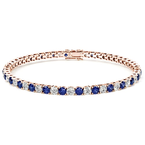 Tennisarmband mit Lab Grown Saphiren und Diamanten Vekic