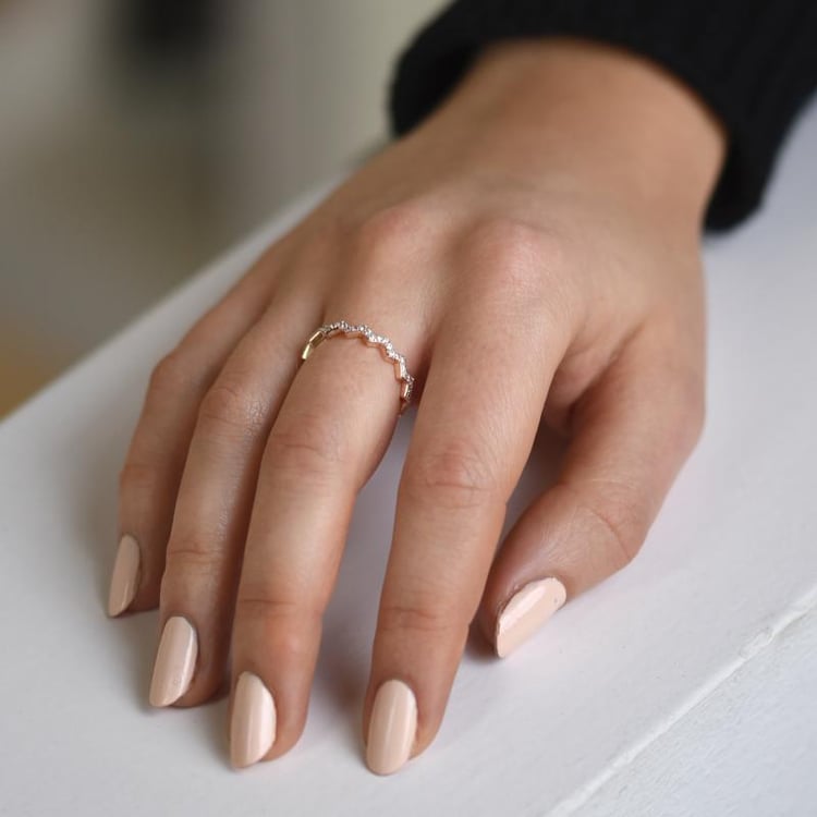 Vergoldeter Ring mit Zirkonia Stacy 51720