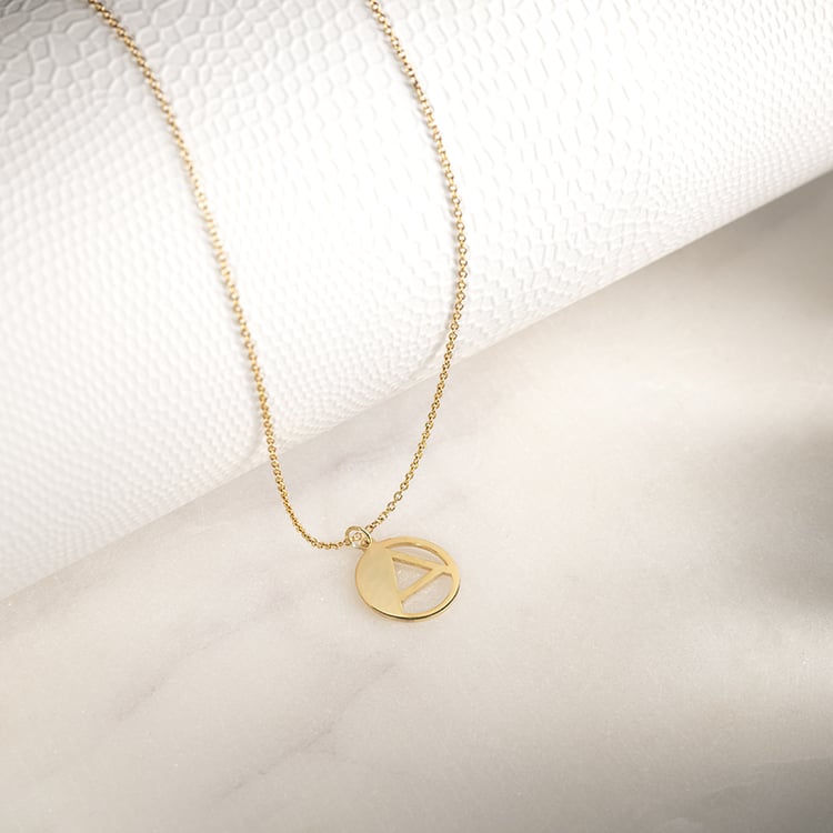 Anhänger mit ausgeschnittenem Buchstaben Alfabet 132880