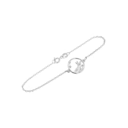 Silbernes Armband mit einem geschnitzten Fuchs Der Kleine Prinz