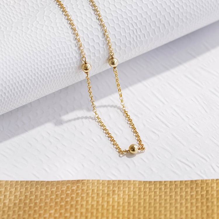 Silberhalskette mit Vergoldung Shana 109199