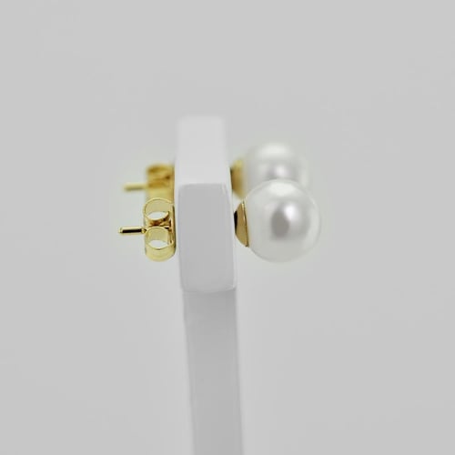 Goldenes Schmuckset mit 7-7.50mm Perlen Doretta