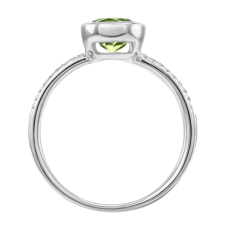 Ring aus Gold mit Olivin 6473