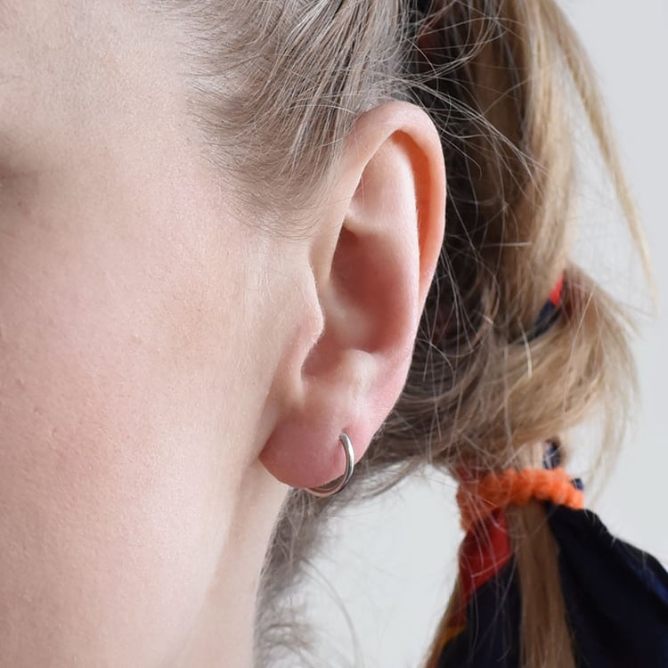 Silberne Creolen Seffora 96299