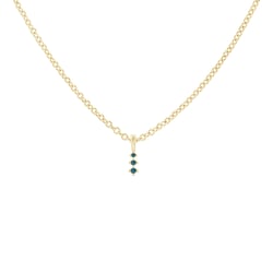 Silberner Anhänger mit blauen Diamanten Zusa