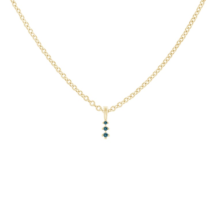 Silberner Anhänger mit blauen Diamanten Zusa 86059