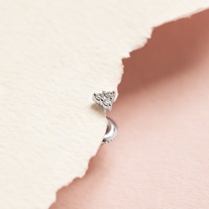 Piercing Ohrring mit Lab Grown Diamanten Masha