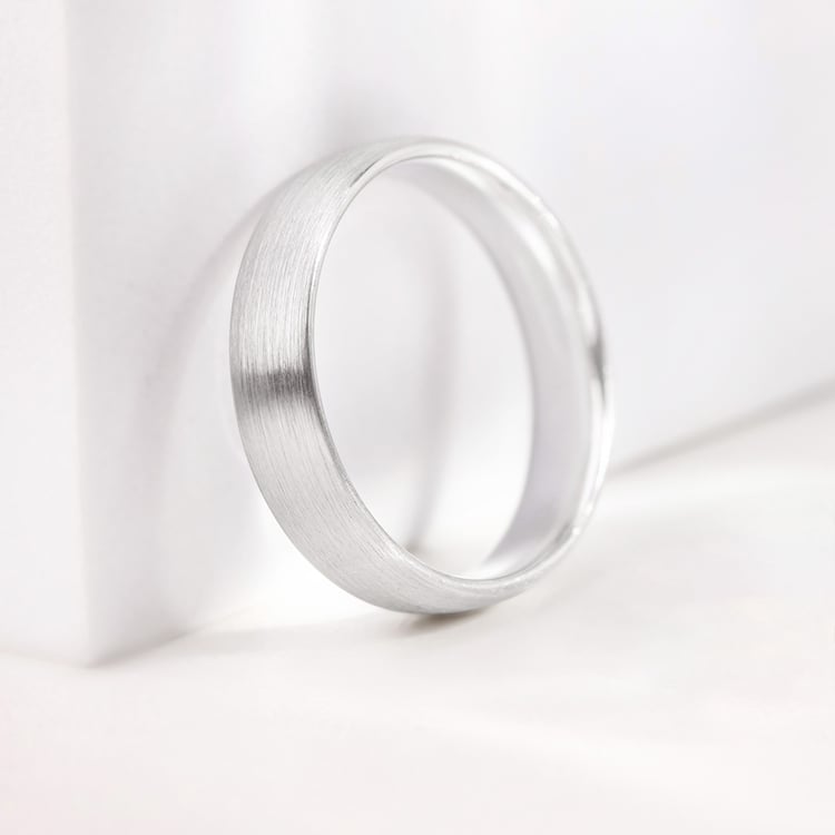 Schlichte Trauringe mit Diamant-Damenring Stanista 157029