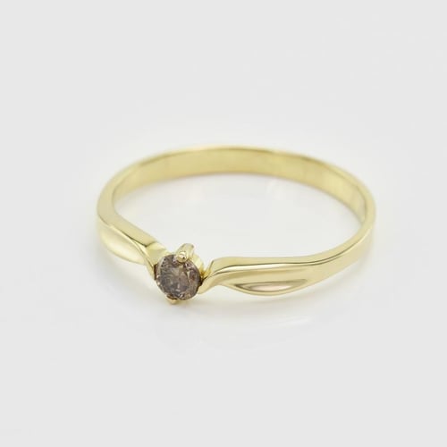 Verlobungsring mit Champagner Diamant Amrusha