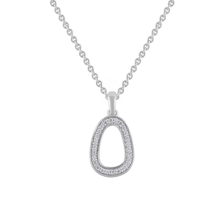 Goldener Anhänger mit Lab Grown Diamanten Evie 163240