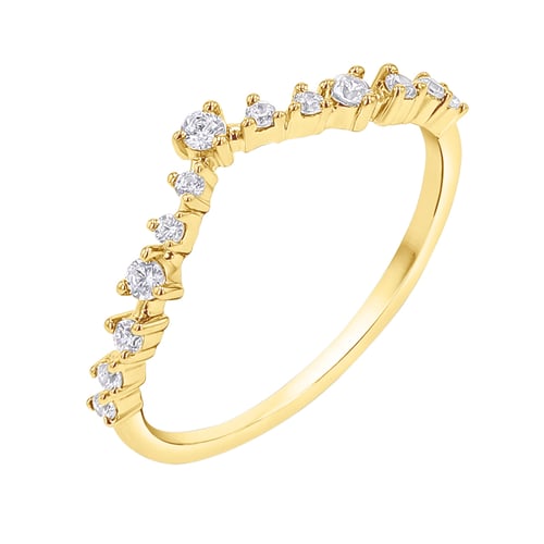 Eternityring in V-Form mit Lab Grown Diamanten Kenzie
