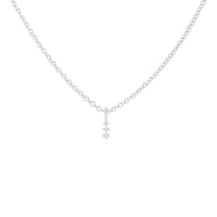 Minimalistischer Anhänger mit Diamanten Zusa