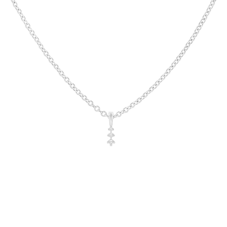 Minimalistischer Anhänger mit Diamanten Zusa