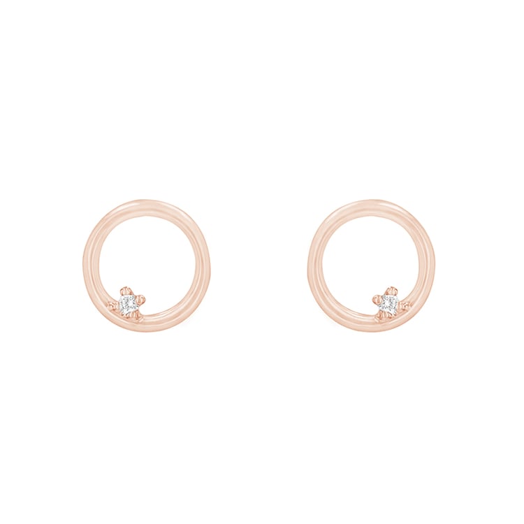 Goldene Karma Ohrstecker mit Diamanten Abner 82312