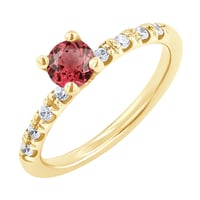 Turmalin Verlobungsring in Gold mit Diamanten Megha