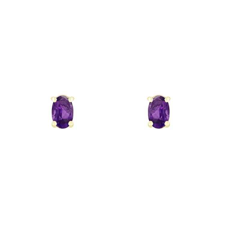 Zarte silberne Ohrringe mit Amethyst Deborah