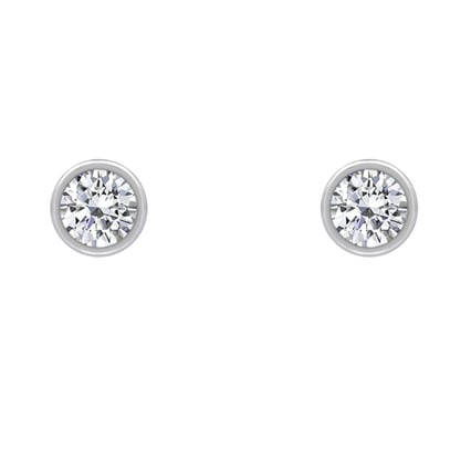 Goldene Ohrringe mit 0.16ct Diamanten Jehan