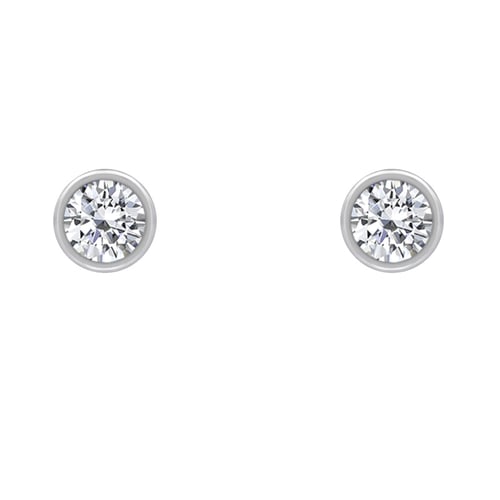 Goldene Ohrringe mit 0.16ct Diamanten Jehan