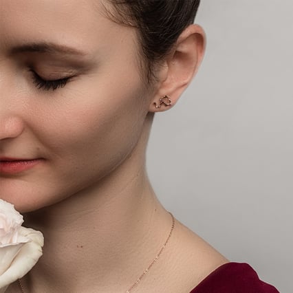 Ohrring mit Sternzeichen Leo