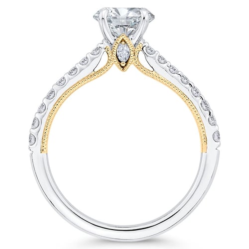 Verlobungsring mit Moissanit und Lab Grown Diamanten Rosalie