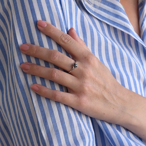 Goldring mit Salt and Pepper Diamant und Lab Grown Diamanten Felice