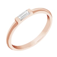 Ring mit einem Diamanten in Baguette-Form Xenia