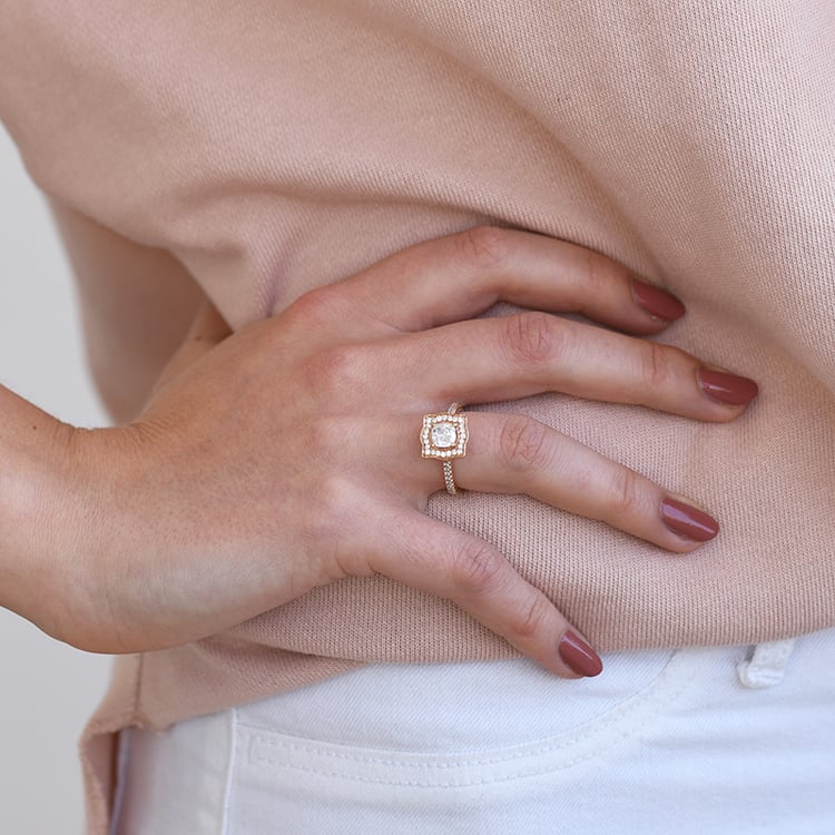 Goldring mit Diamanten 60998