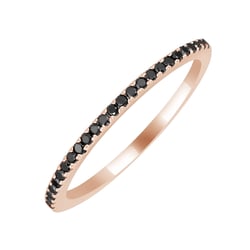 Memoire-Ring aus Gold mit schwarzen Diamanten Oana