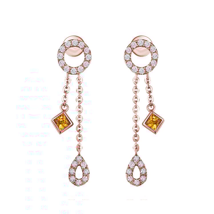 Ohrringe aus Roségold 79568