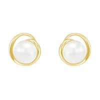 Perlenohrringe in Silber Lucas