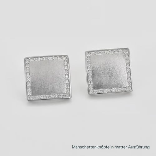 Quadrat-Manschettenknöpfe aus Gold mit Diamanten Urban