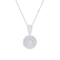 Silberner Anhänger mit Lab Grown Diamanten Lexine