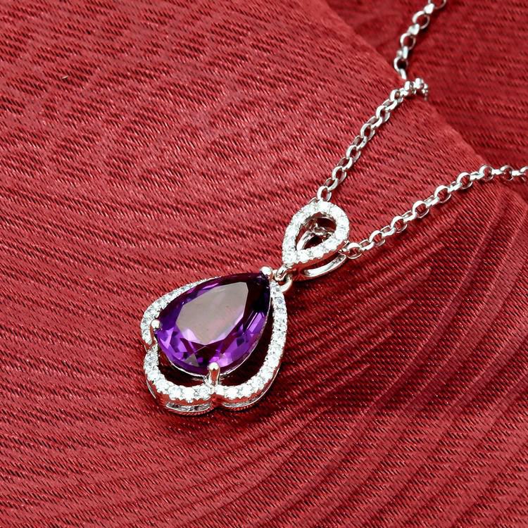 Amethyst und Diamanten Anhänger 5280