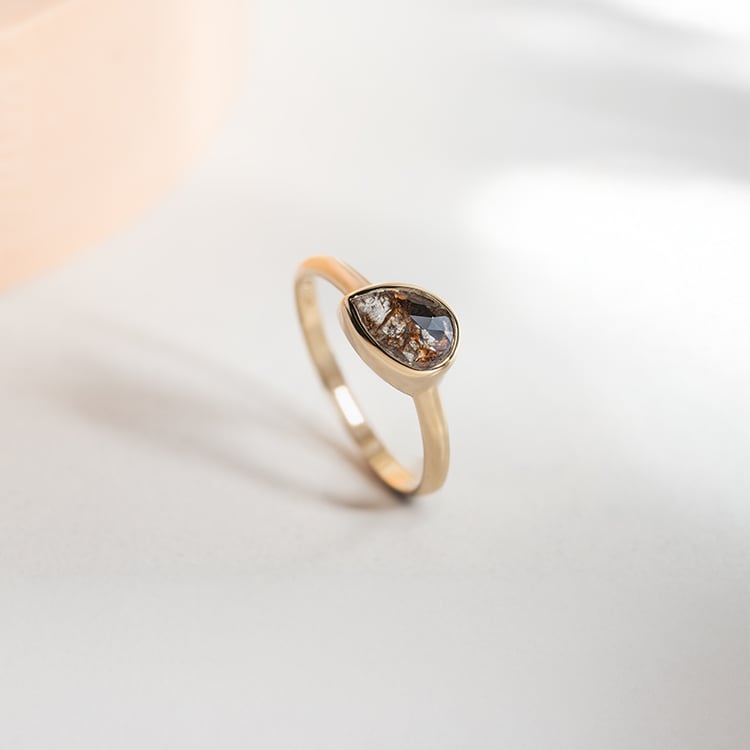 Ring mit Salt and Pepper Diamant Luna 149228