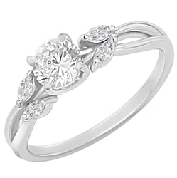 Verlobungsring mit Buchstaben und Diamanten Halym