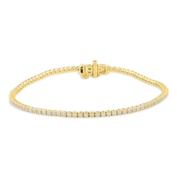 Goldenes Tennisarmband mit Lab Grown Diamanten Ema