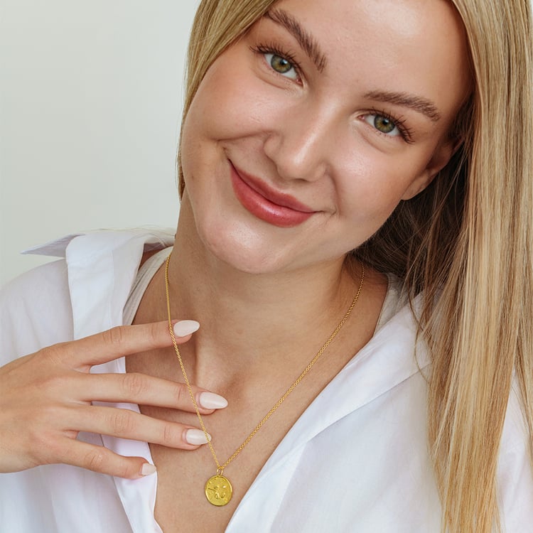 Silberanhänger mit atypischer Oberfläche und Diamant Kleiner Prinz 162636