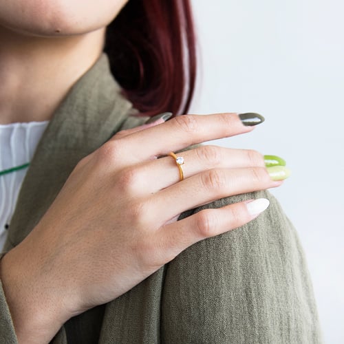 Eleganter Verlobungsring mit Diamanten Nixon
