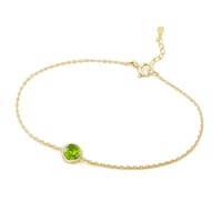 Silbernes Armband mit Olivin Arleth